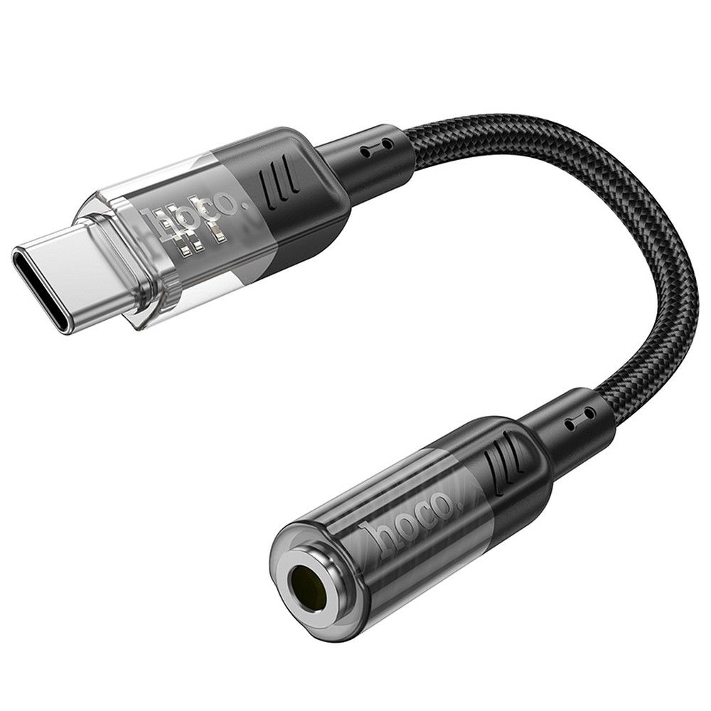 Adaptateur audio USB-C - 3,5 mm HOCO LS37, noir 