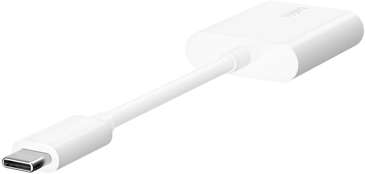 Adaptateur Audio USB-C - USB-C / USB-C Belkin RockStar, Blanc F7U081btWH