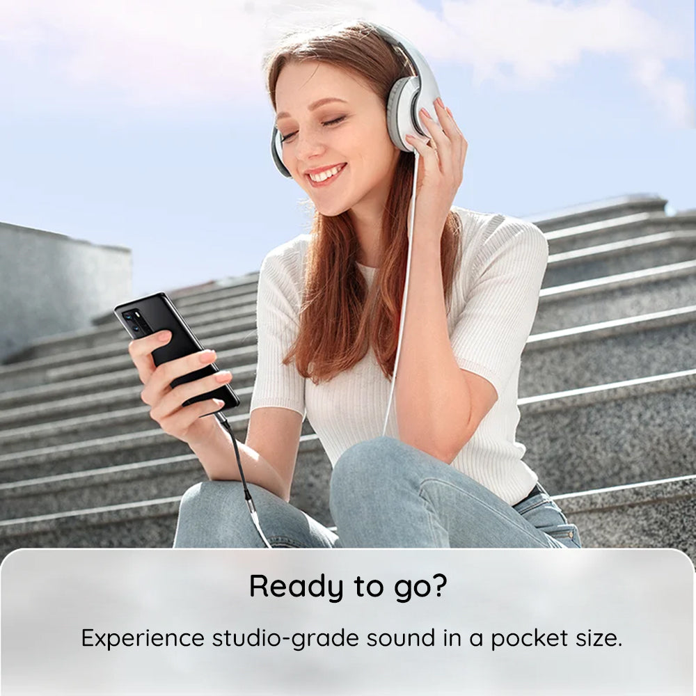 Adaptateur Audio USB-C - 3.5mm Techsuit AC12 FuseXound, Gris, Set 2 pièces