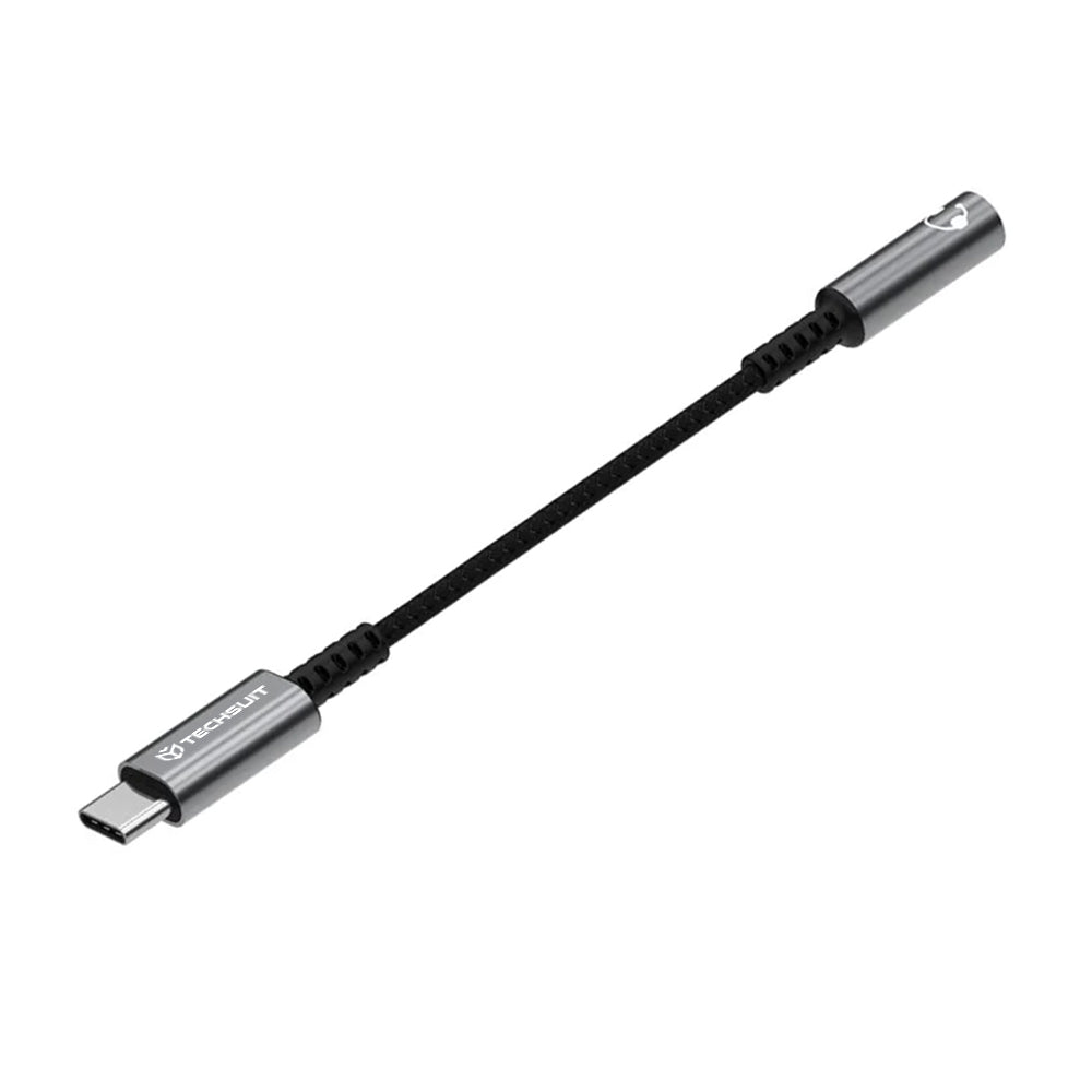 Adaptateur Audio USB-C - 3.5mm Techsuit AC14 SonicPiX, Gris
