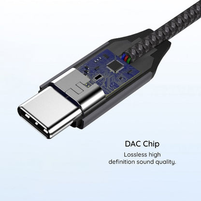 Adaptateur Audio USB-C - 3.5mm Techsuit AC8 MusicDox, Gris