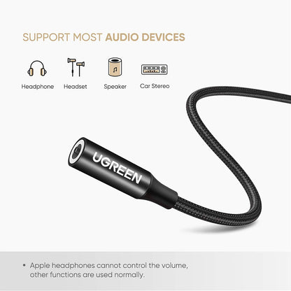 Adaptateur Audio USB-C - 3.5mm UGREEN AV142, Noir