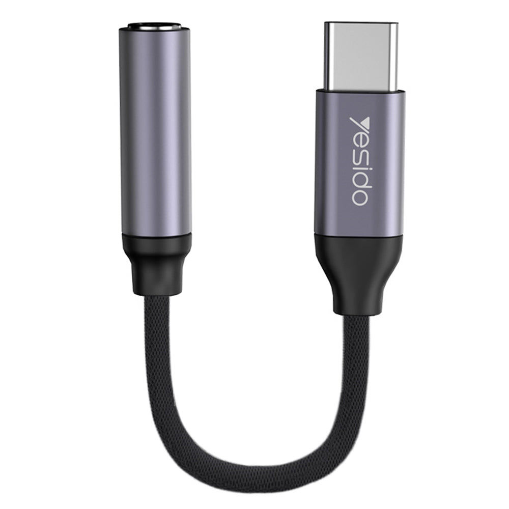 Adaptateur Audio USB-C - 3.5mm Yesido YAU19, Noir