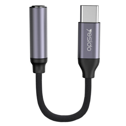 Adaptateur Audio USB-C - 3.5mm Yesido YAU19, Noir