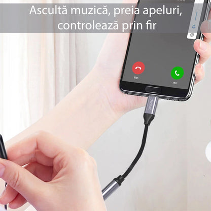 Adaptateur Audio USB-C - 3.5mm Yesido YAU19, Noir