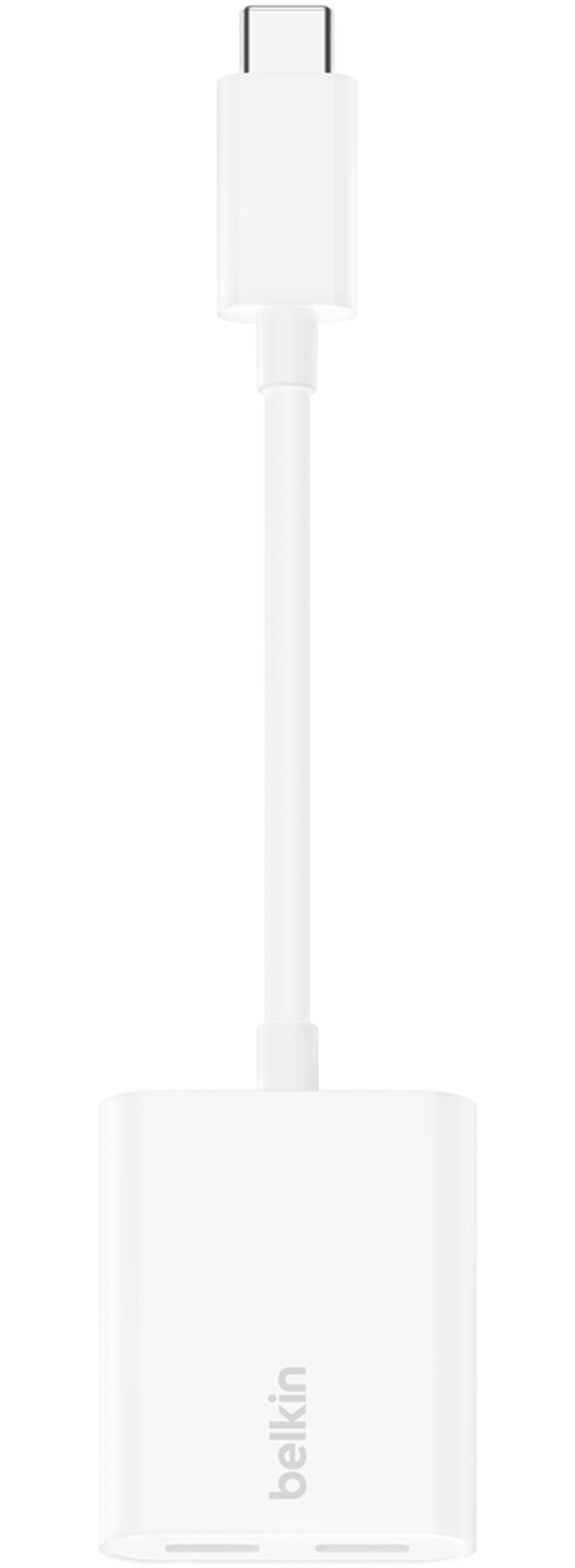Adaptateur Audio USB-C - USB-C / USB-C Belkin RockStar, Blanc F7U081btWH