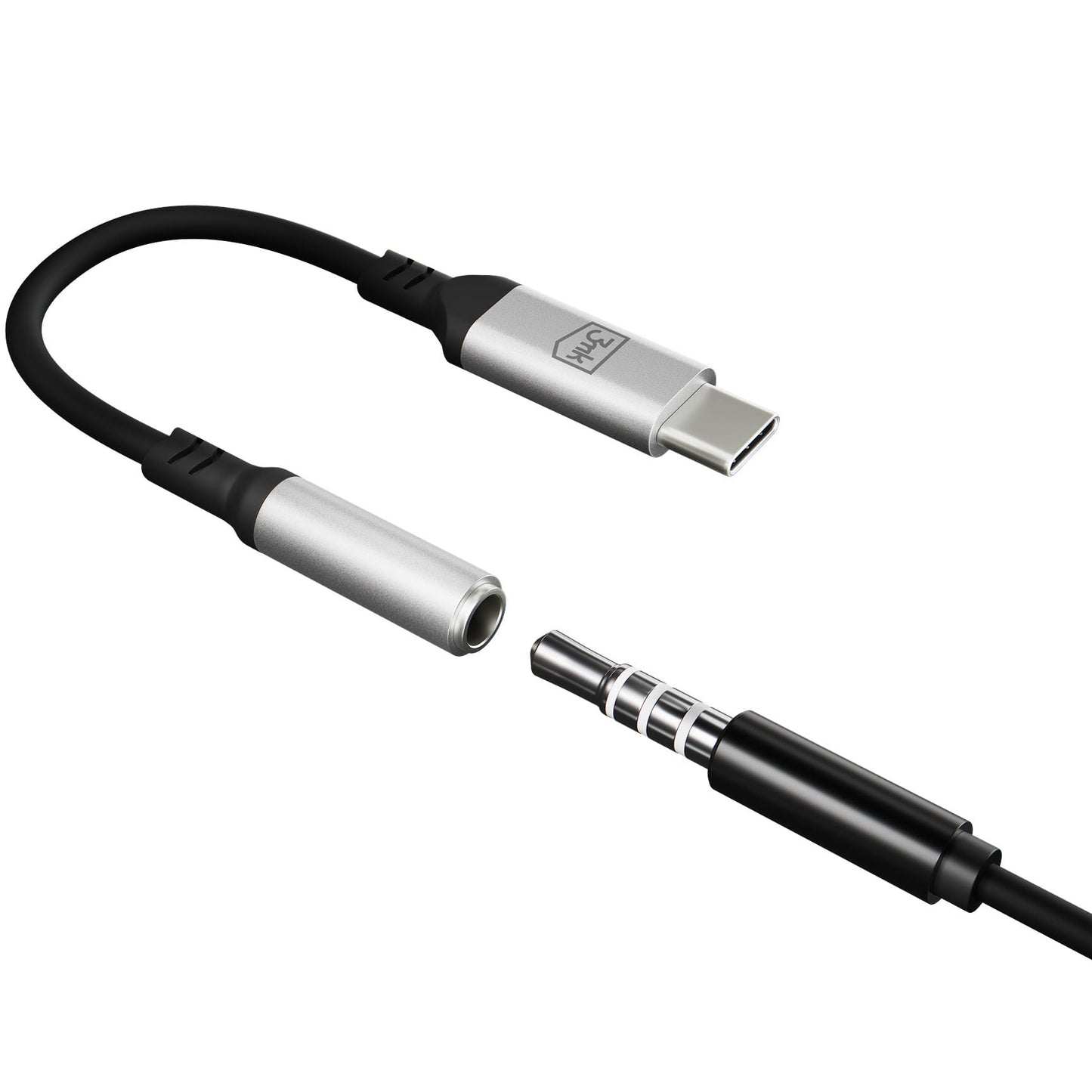 Adaptateur Audio USB-C - 3,5 mm 3MK, Argent