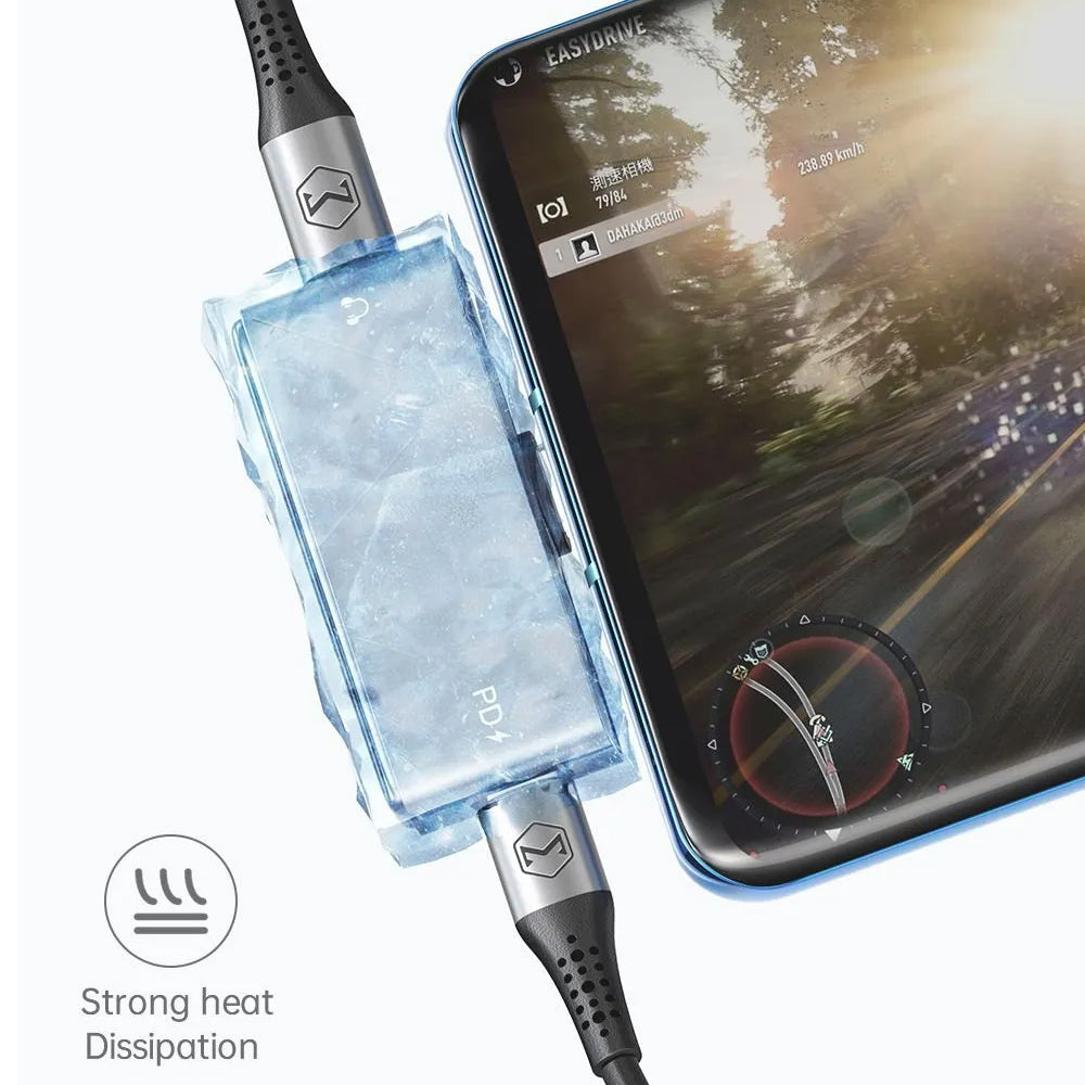 USB-C Audio Adapter - USB-C / USB-C McDodo CA-7670, Black