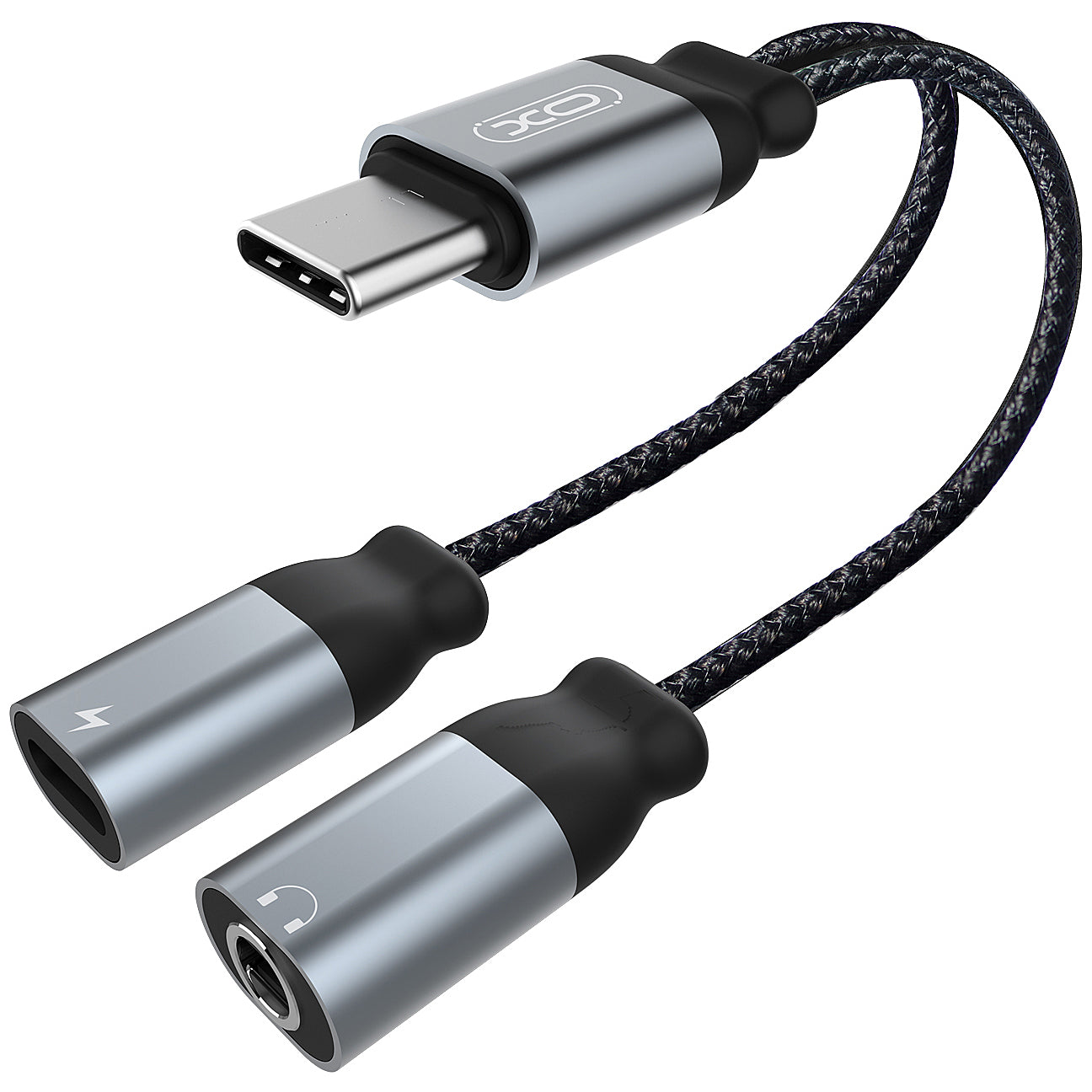 Adaptateur Audio USB-C - USB-C / 3.5mm XO Design NBR160B, Noir