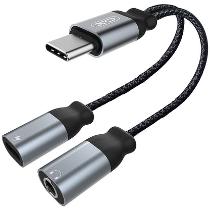 Adaptateur Audio USB-C - USB-C / 3.5mm XO Design NBR160B, Noir