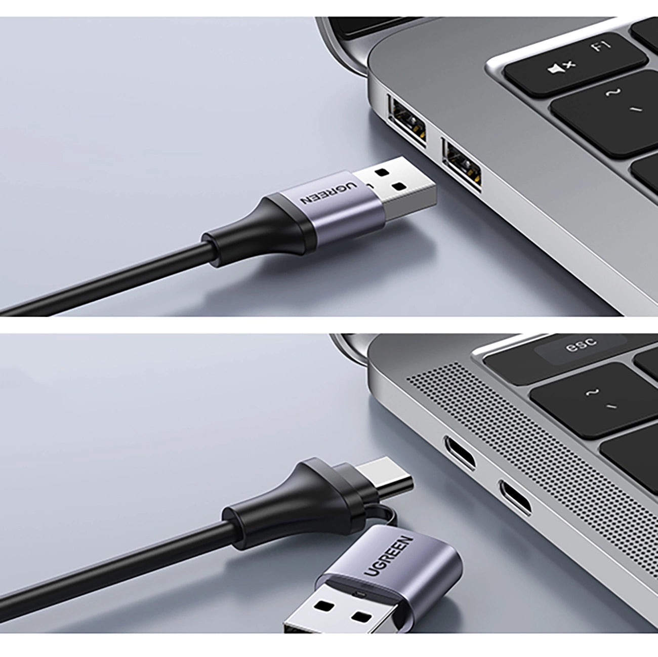 Adaptateur audio et vidéo USB-A / USB-C - HDMI UGREEN CM489, Gris 