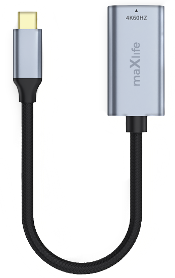 Adaptateur Audio et Vidéo USB-C - HDMI MaXlife MXHC-01, Gris