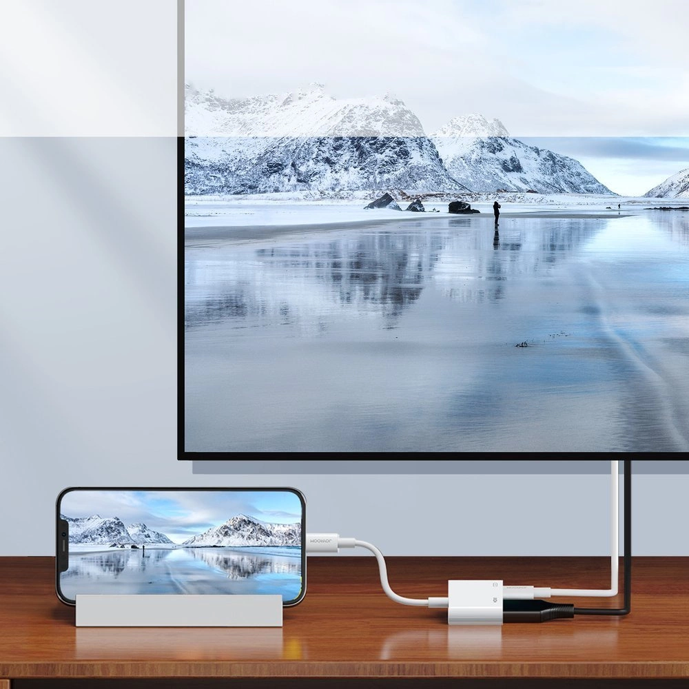 Adaptateur Audio et Vidéo Lightning - HDMI / Lightning Joyroom S-H141, Blanc