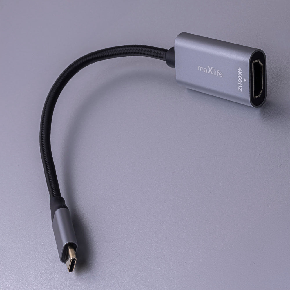 Adaptateur Audio et Vidéo USB-C - HDMI MaXlife MXHC-01, Gris