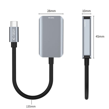 Adaptateur Audio et Vidéo USB-C - HDMI Tech-Protect Ultraboost, Noir