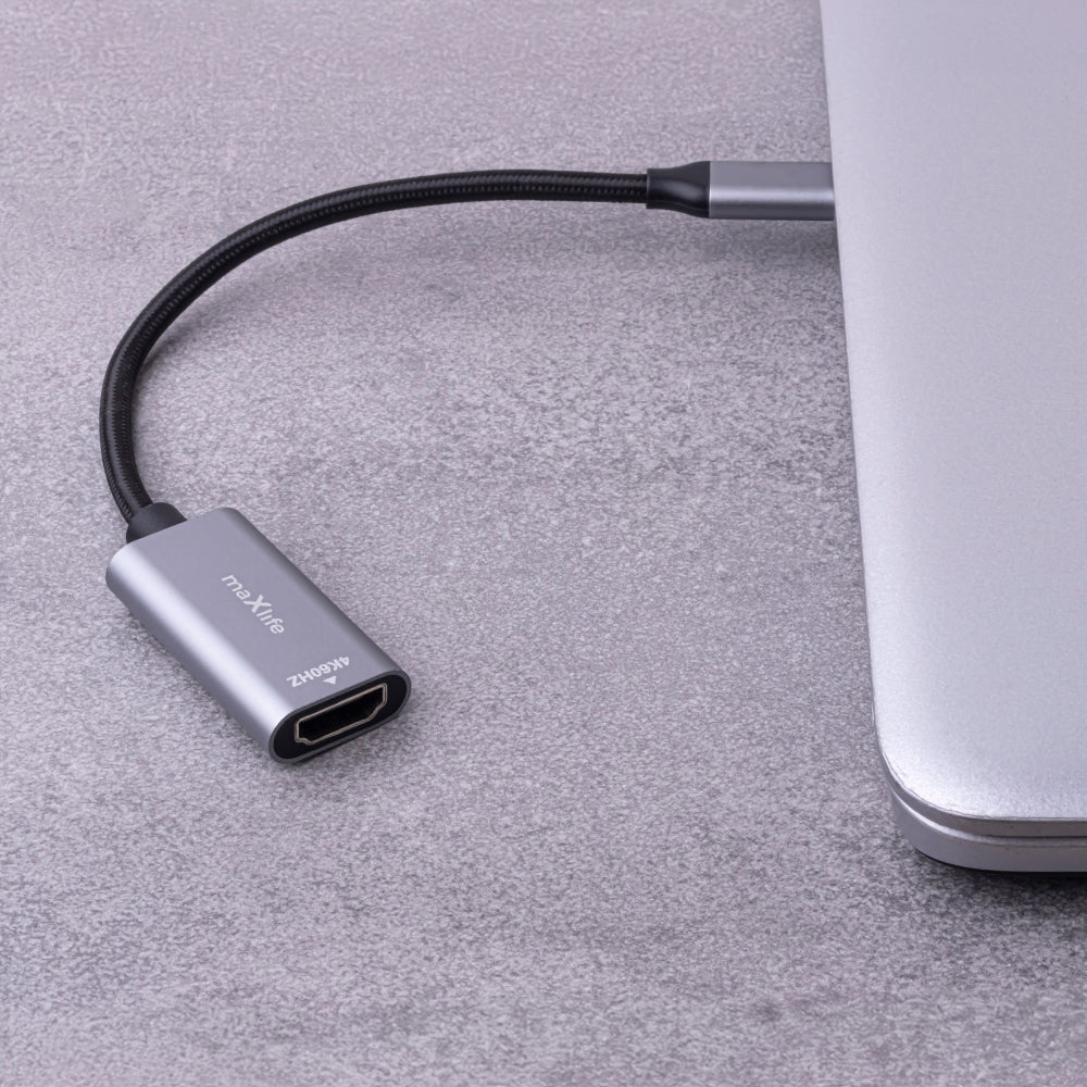 Adaptateur Audio et Vidéo USB-C - HDMI MaXlife MXHC-01, Gris