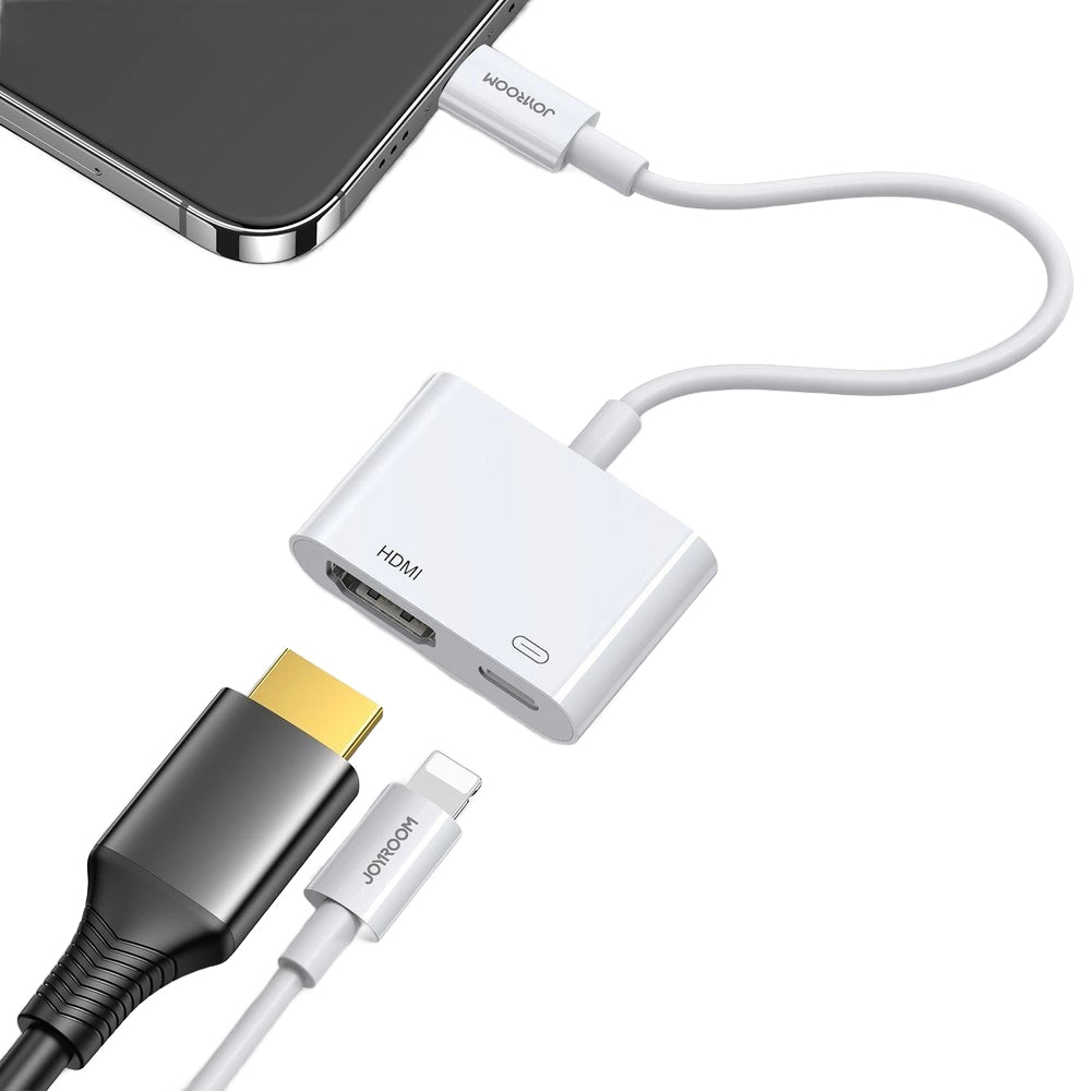 Adaptateur Audio et Vidéo Lightning - HDMI / Lightning Joyroom S-H141, Blanc