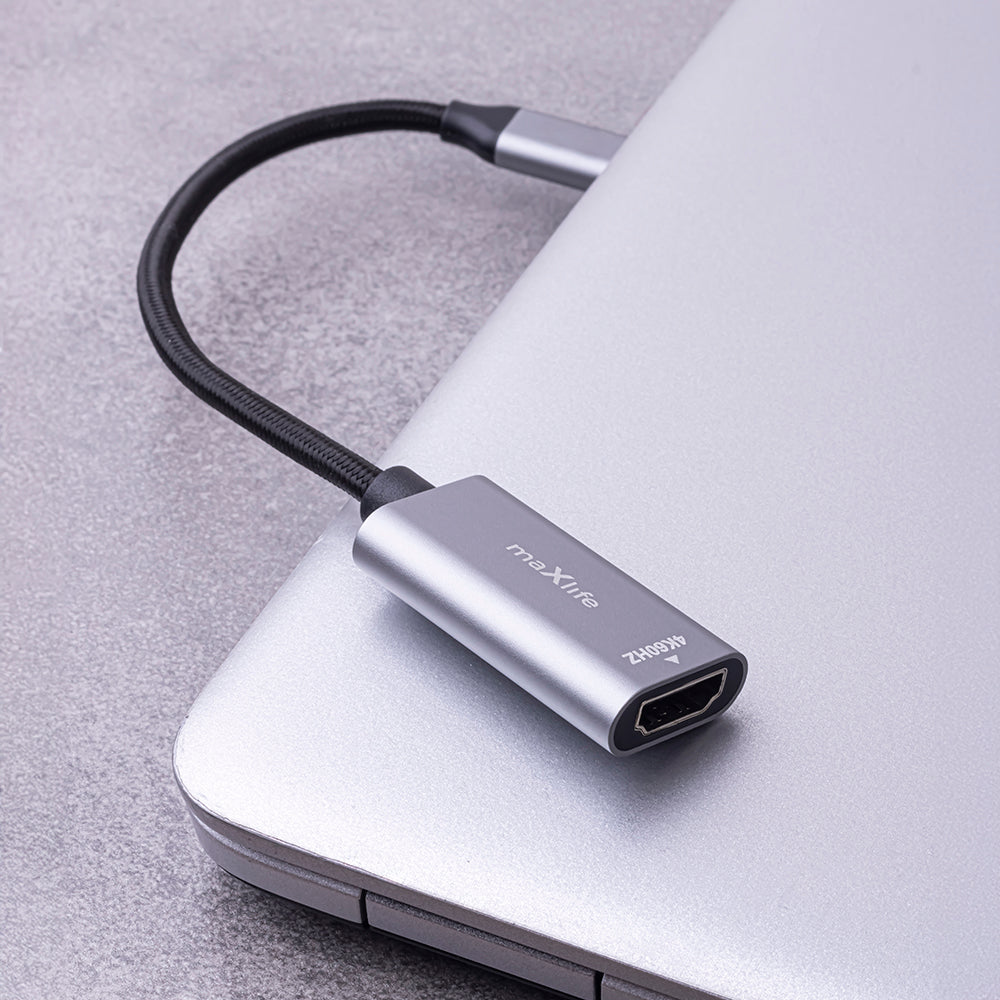 Adaptateur Audio et Vidéo USB-C - HDMI MaXlife MXHC-01, Gris