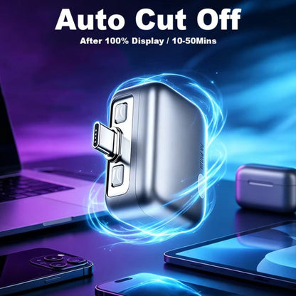 USB-C Auto Disconnect Adapter KUWAJIA KH-51 for Power with Automatic Disconnection and Battery Protection, Silver