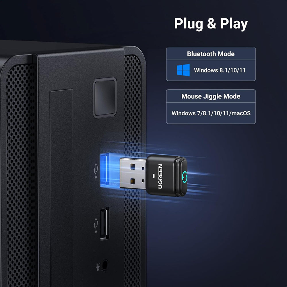UGREEN BT301 USB Bluetooth Adapter, Black