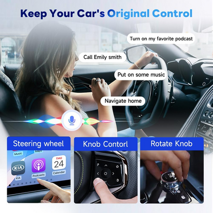 Adaptateur Carplay / Android Auto sans fil Carlinkit HD2CP Pro pour Apple iPhone / Android Series