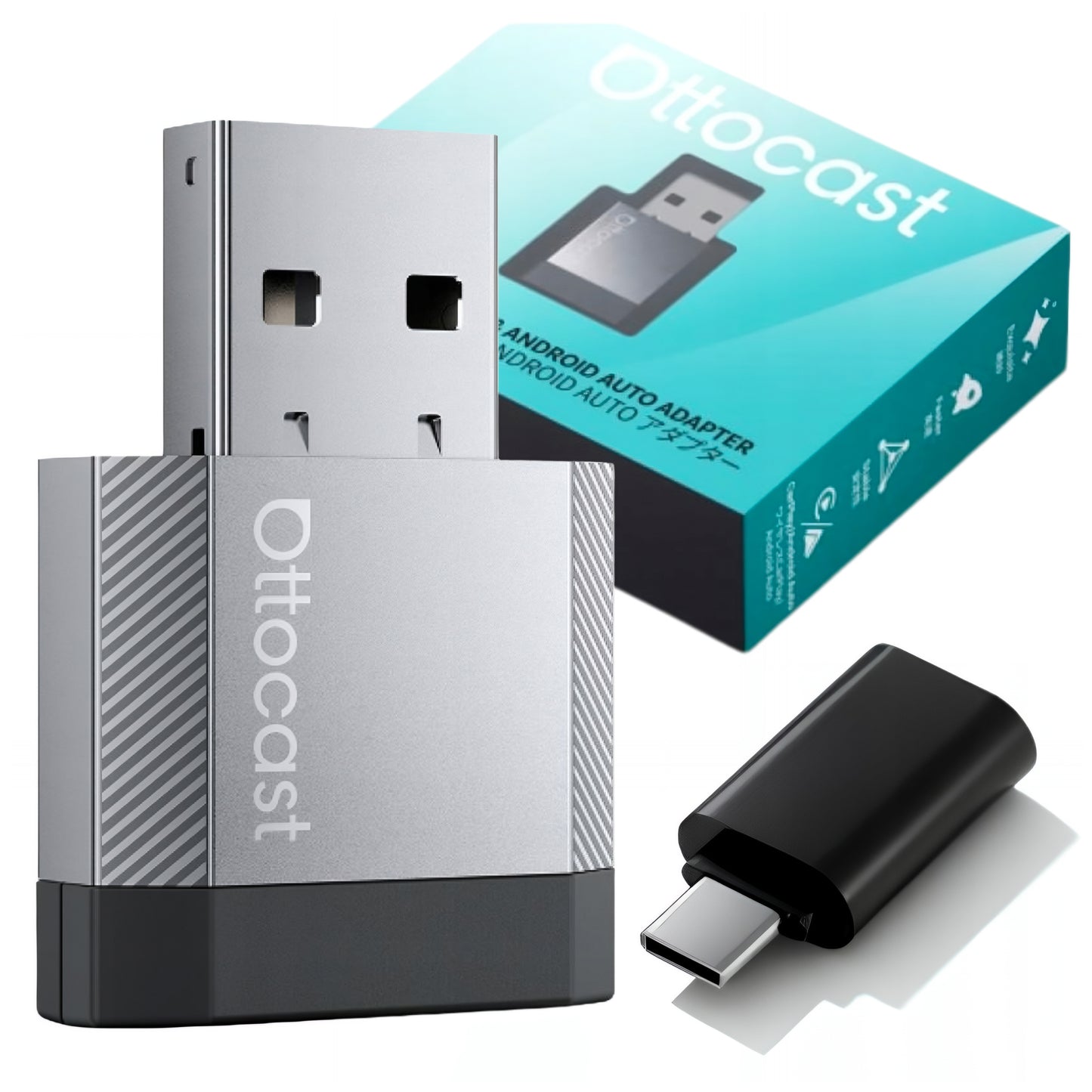 Ottocast Mini Nova Wireless Carplay / Android Auto Adapter for Apple iPhone / Android Series CA530-T3