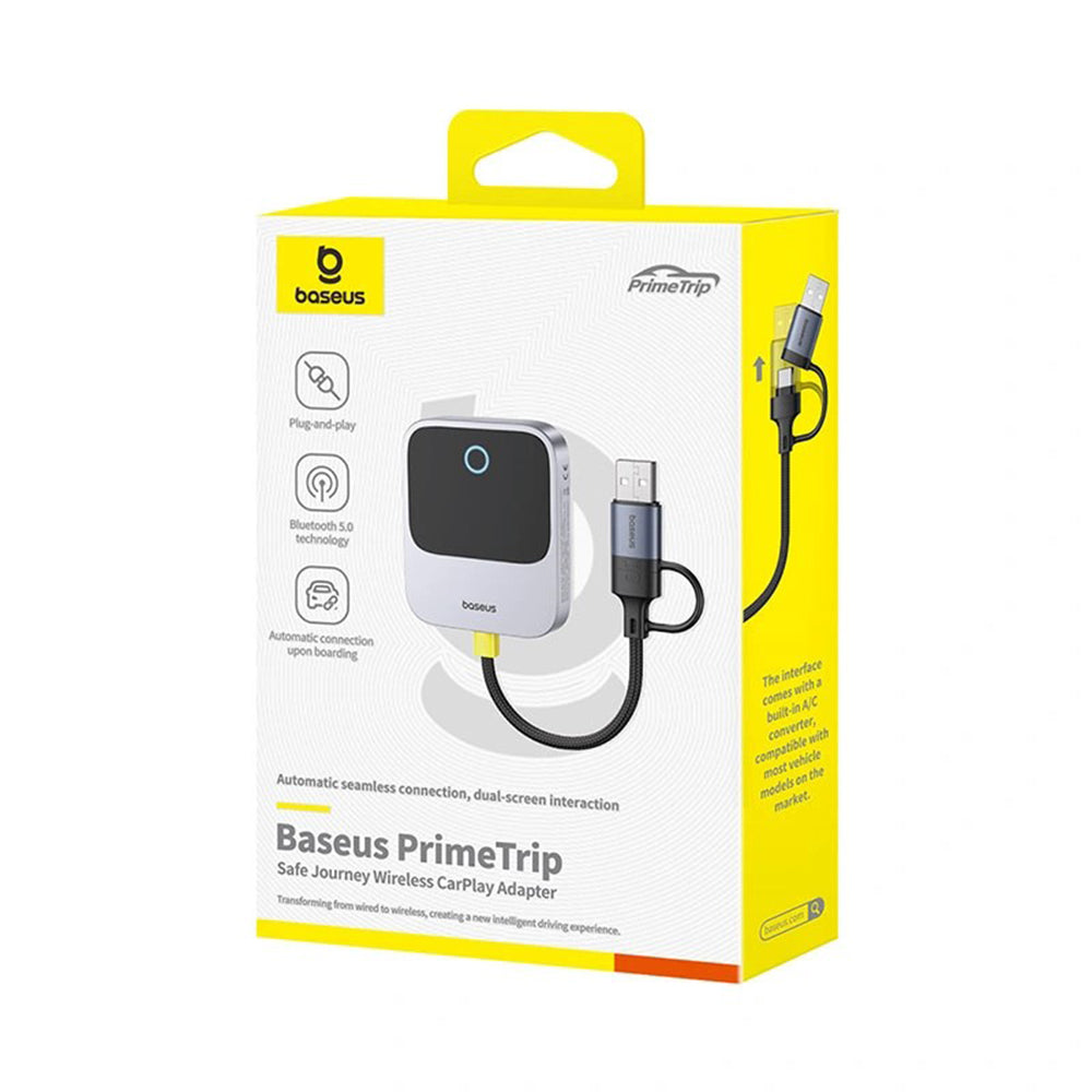 Adaptateur Carplay sans fil Baseus PrimeTrip pour Apple iPhone Series, Reconditionné C10745100813-00