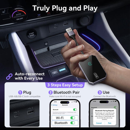 Adaptateur Carplay sans fil XO Design CZ016 pour Apple iPhone Series