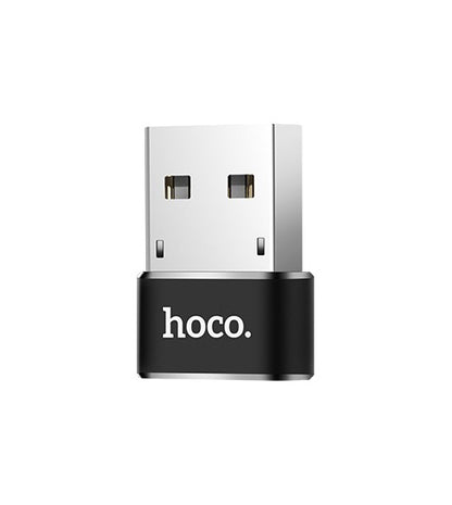 Adaptateur de données et de charge USB-C - USB-A HOCO UA6, noir