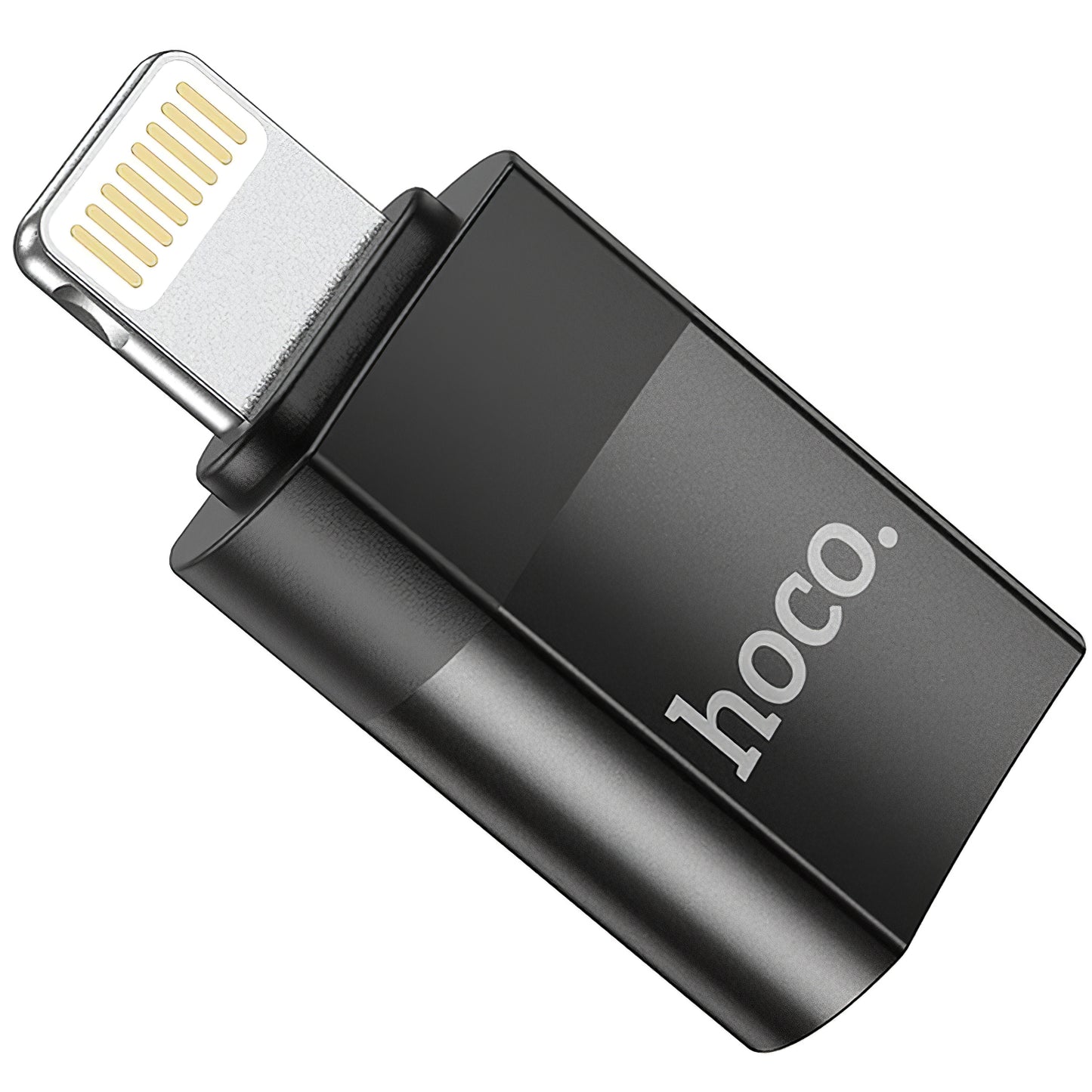 Adaptateur de données et de charge USB-C - Lightning HOCO UA17, noir 