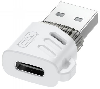 Adaptateur de données et de charge USB-C - USB-A XO Design NB256D, Blanc