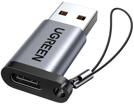 Adaptateur de Données et de Charge USB-C - USB-A UGREEN US276, Gris