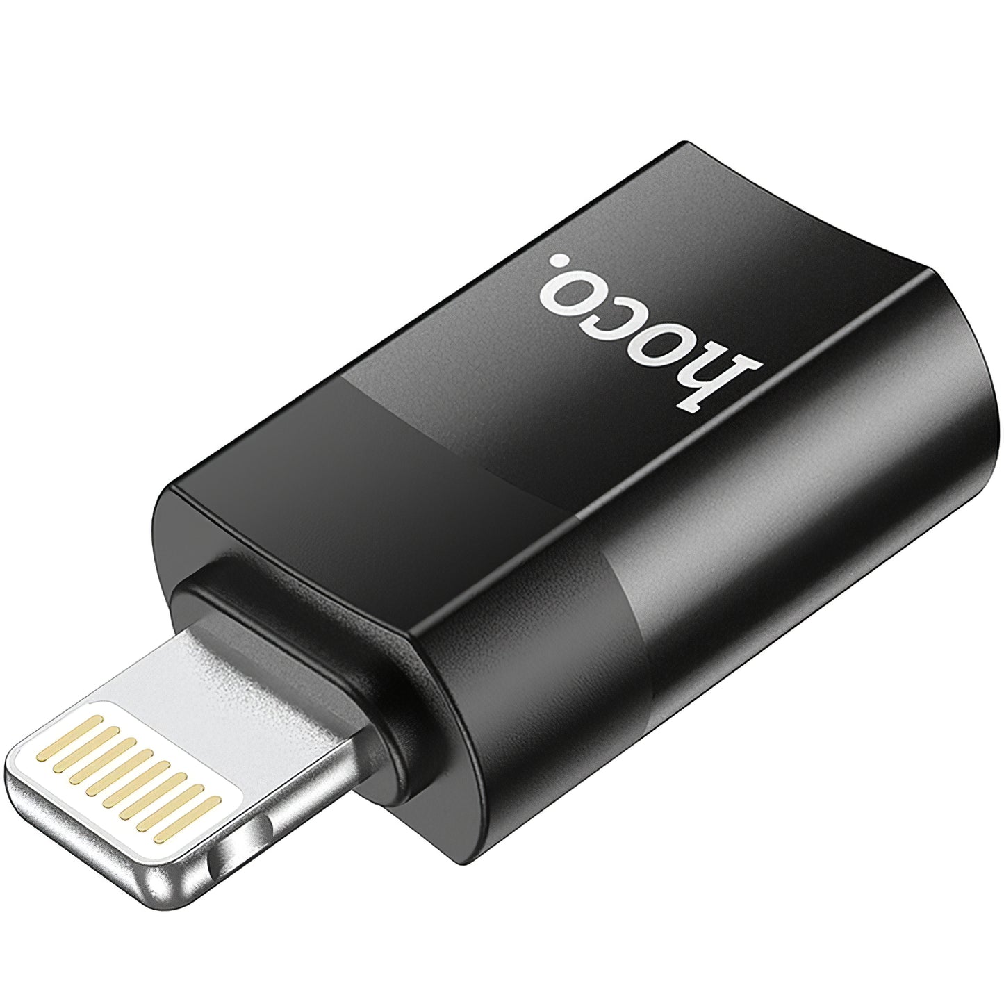 Adaptateur de données et de charge USB-C - Lightning HOCO UA17, noir 