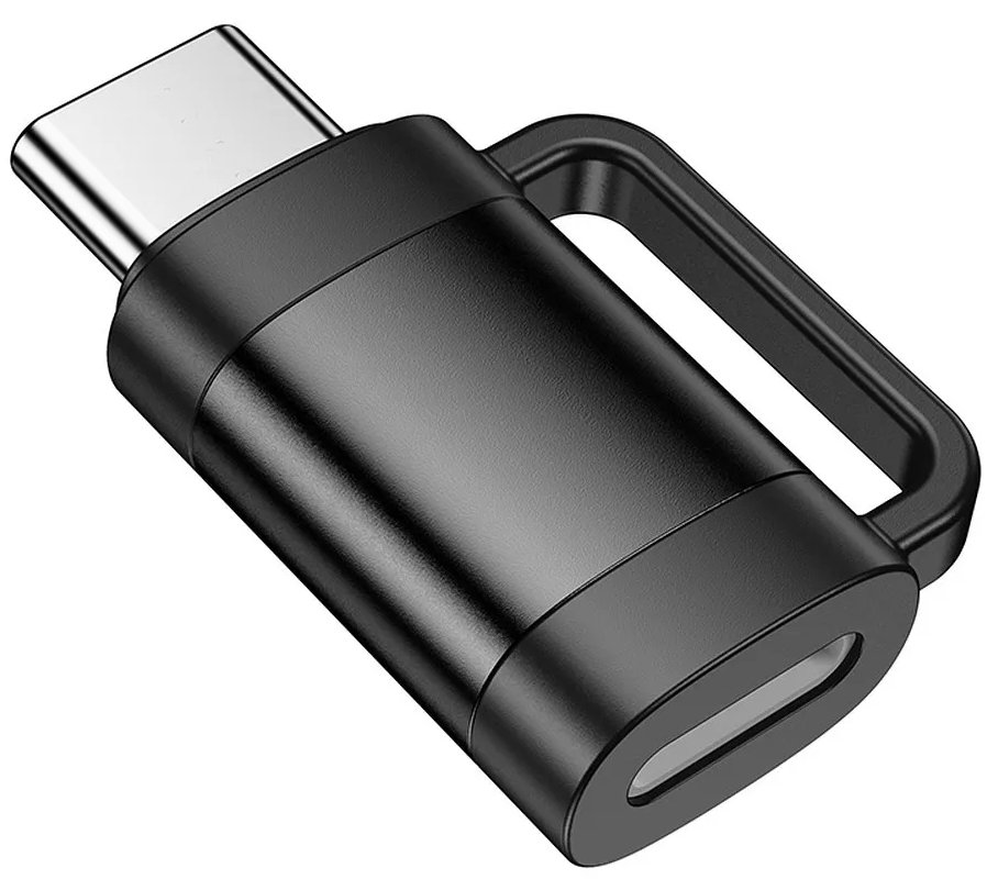 Lightning Data and Charging Adapter - USB-C HOCO UA31E, Black