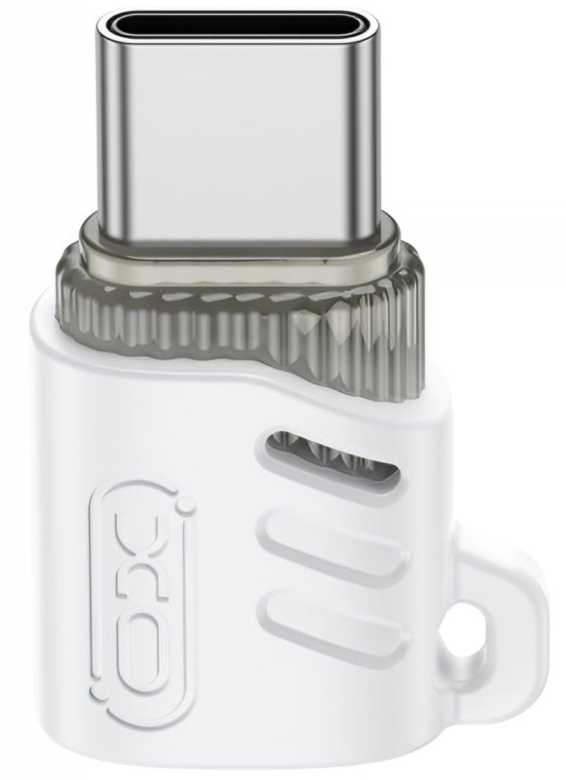 Adaptateur de données et de charge microUSB - USB-C XO Design NB256G, Blanc