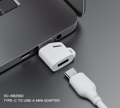 Adaptateur de données et de charge USB-C - USB-A XO Design NB256D, Blanc