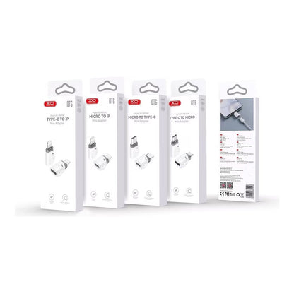 Adaptateur de données et de charge microUSB - USB-C XO Design NB256G, Blanc
