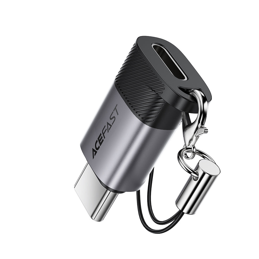 Adaptateur de Données et de Charge Lightning - USB-C Acefast J19, Gris