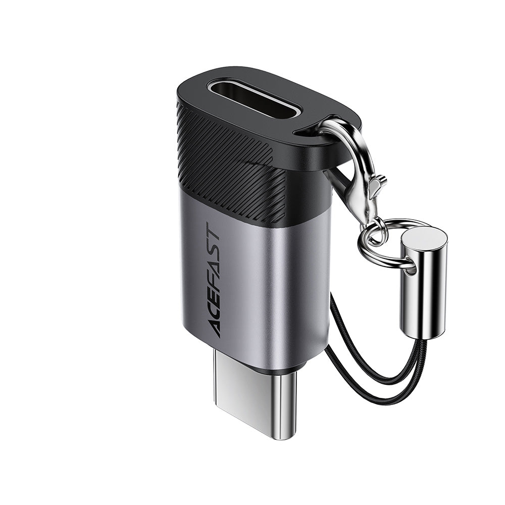 Adaptateur de Données et de Charge Lightning - USB-C Acefast J19, Gris