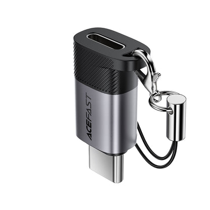 Adaptateur de Données et de Charge Lightning - USB-C Acefast J19, Gris