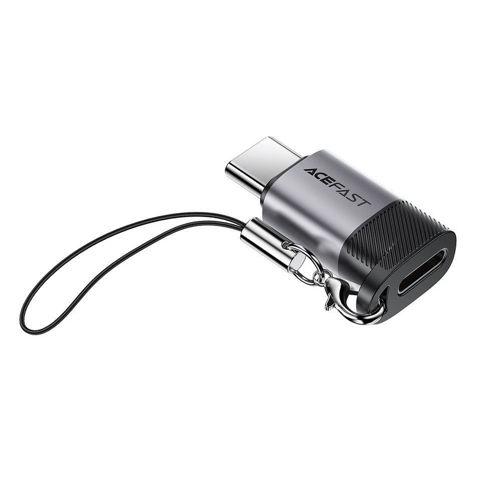 Adaptateur de Données et de Charge Lightning - USB-C Acefast J19, Gris