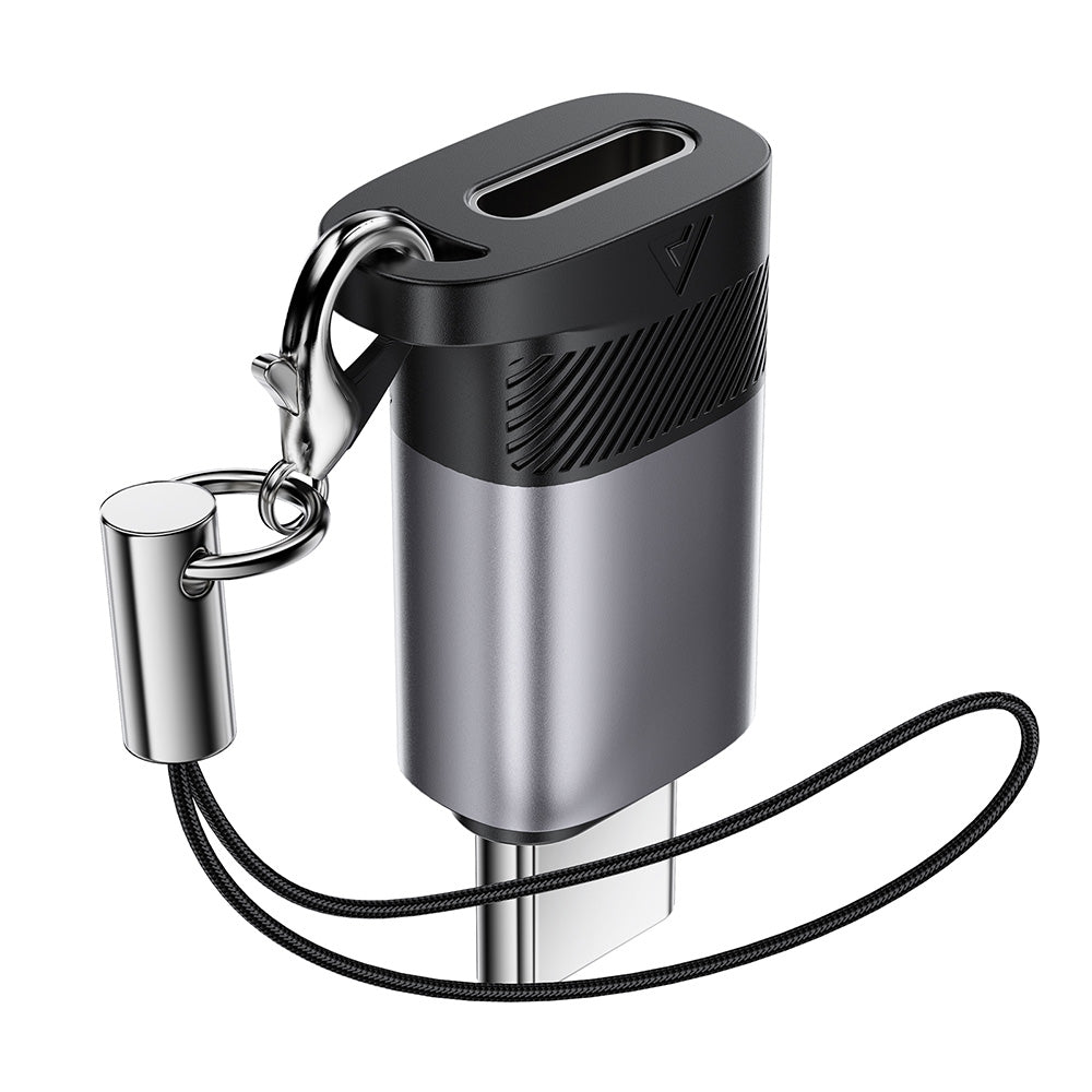 Adaptateur de Données et de Charge Lightning - USB-C Acefast J19, Gris