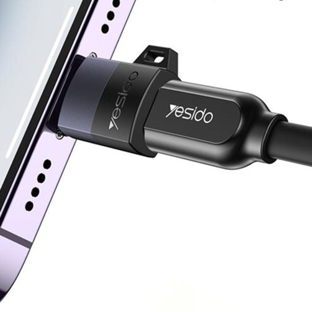 Adaptateur de données et de charge microUSB - Lightning Yesido GS30, Gris