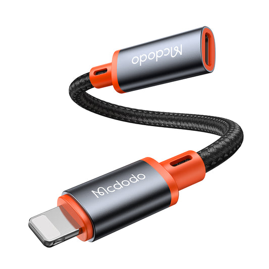 Adaptateur de Données et de Chargement USB-C - Lightning McDodo CA-1440, Noir