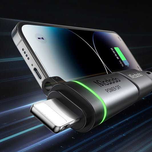 Adaptateur de Données et de Charge USB-C - Lightning McDodo OT-2590 Power Off, Noir