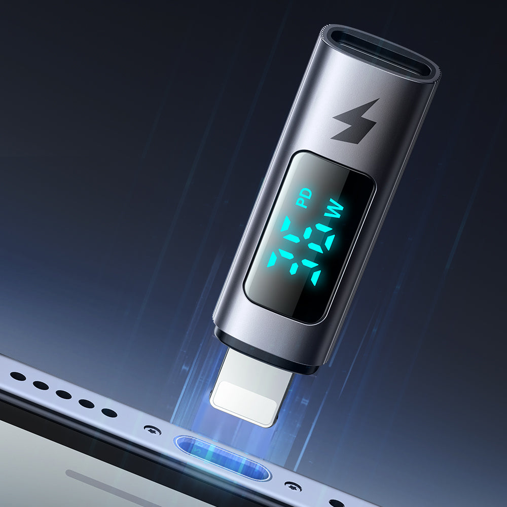 Adaptateur de Données et de Chargement USB-C - Lightning McDodo OT-6100 Wales Display, Noir