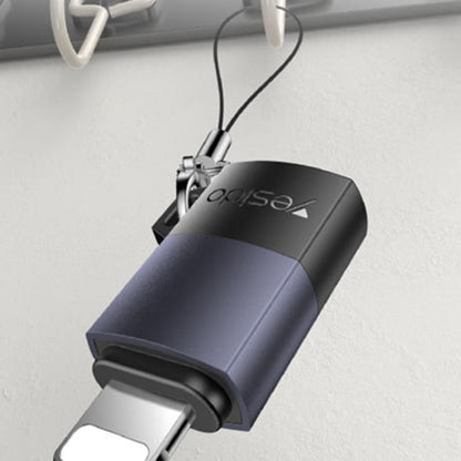Adaptateur de données et de charge USB-C - Lightning Yesido GS27, Gris