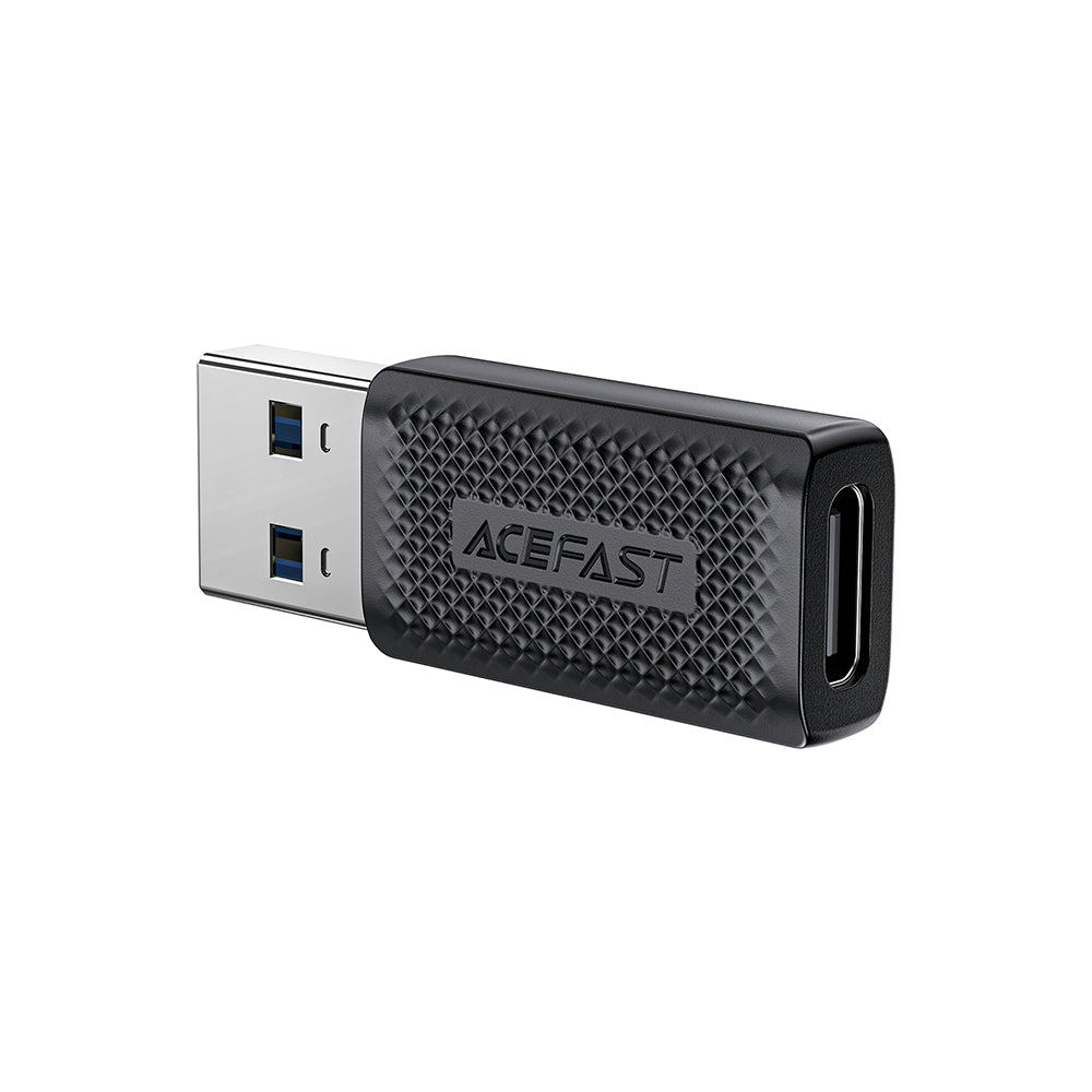 Adaptateur de Données et de Chargement USB-C - USB-A Acefast J2, Noir