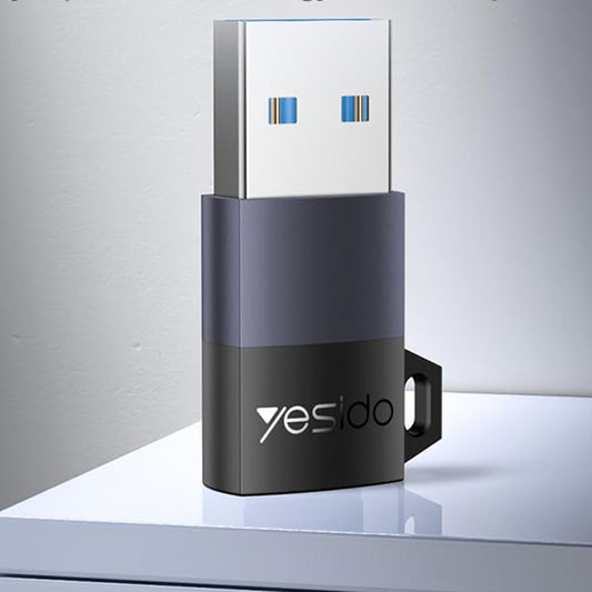 Adaptateur de Données et de Charge USB-C - USB-A Yesido GS34, Gris