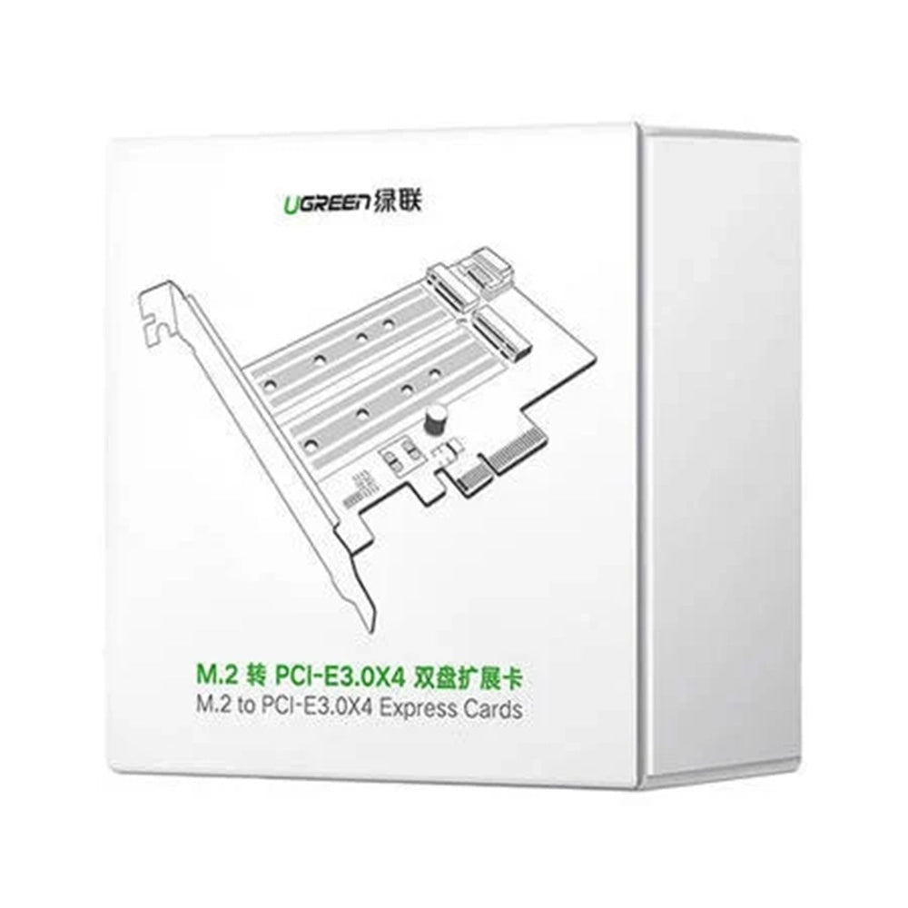 Adaptateur Interface SSD UGREEN CM302 (70504), NVMe M.2 / SATA - PCIe 3.0 X4